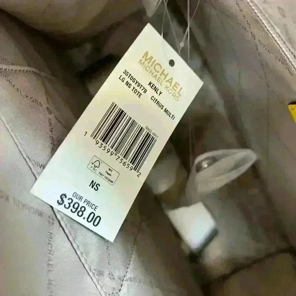 Michael Kors Kenly Tote Large bag Citrus Multi - Picture 8 of 9